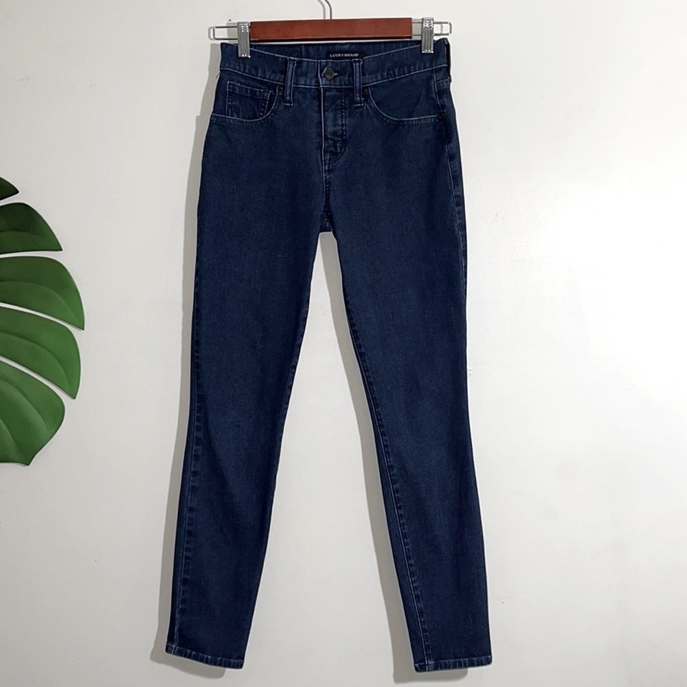 Lucky Brand Mid-rise Ava super skinny jeans size 0 / 25 Dark Wash - Picture 7 of 16